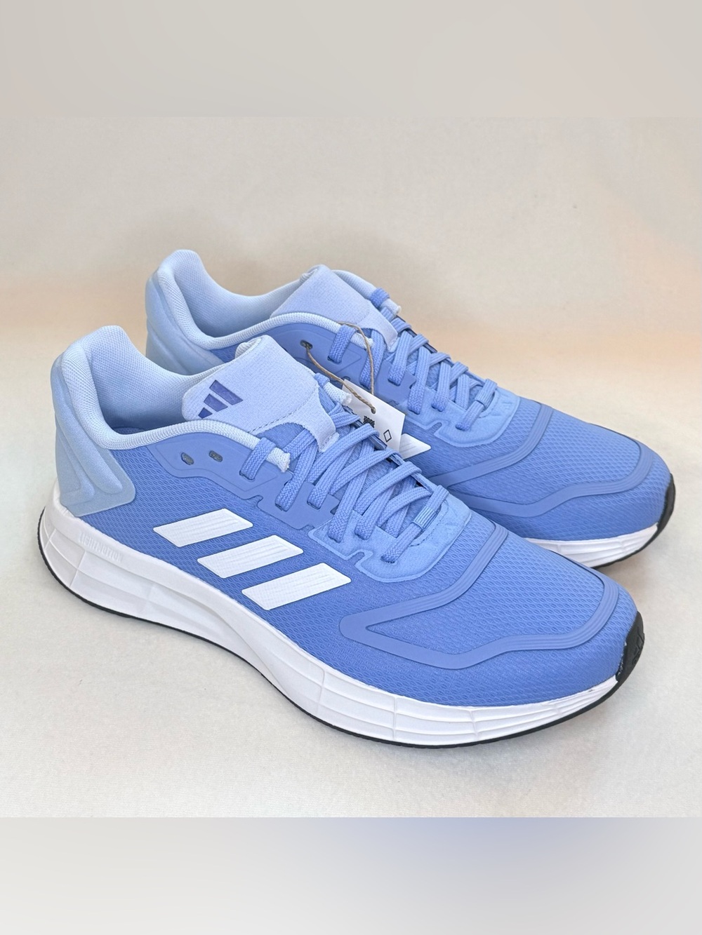 adidas Women’s Pastel Blue Running Sneakers with White Stripes